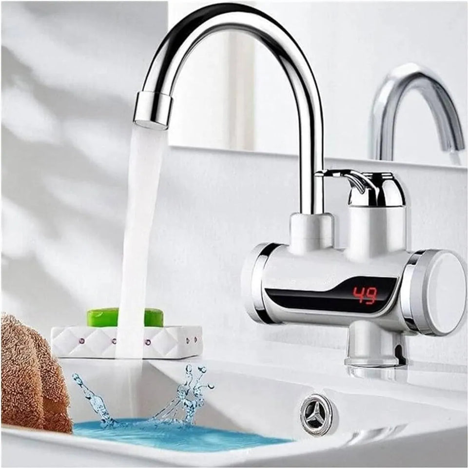 Caño grifo eléctrico calentador de agua instantáneo y pantalla digital